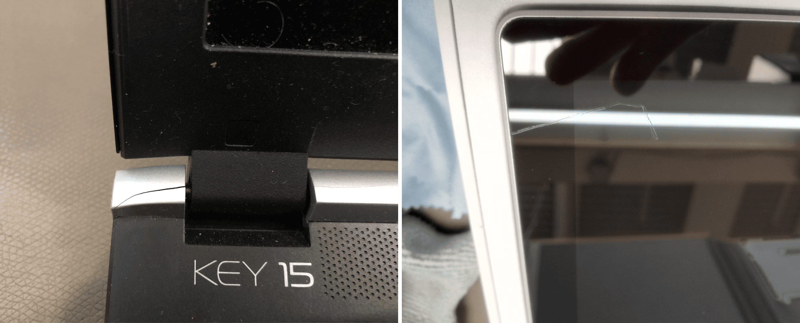 major damage Comp laptops