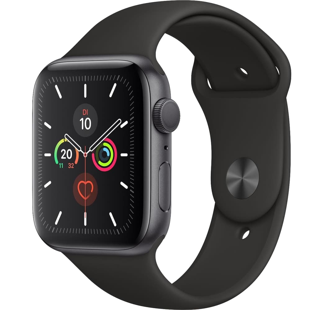 Schwarz Apple Watch Series 5 GPS, Aluminiumgehäuse, 44 mm.2