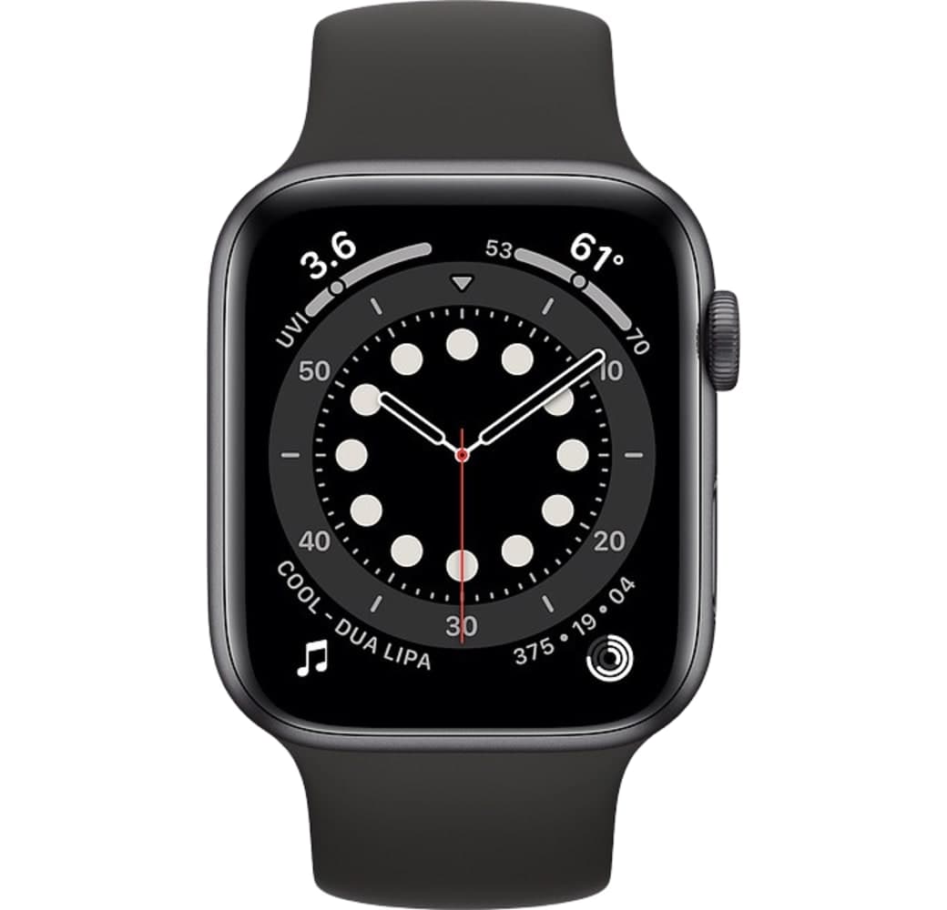 Schwarz Apple Watch Series 6 GPS + Cellular, Aluminiumgehäuse, 44 mm.2