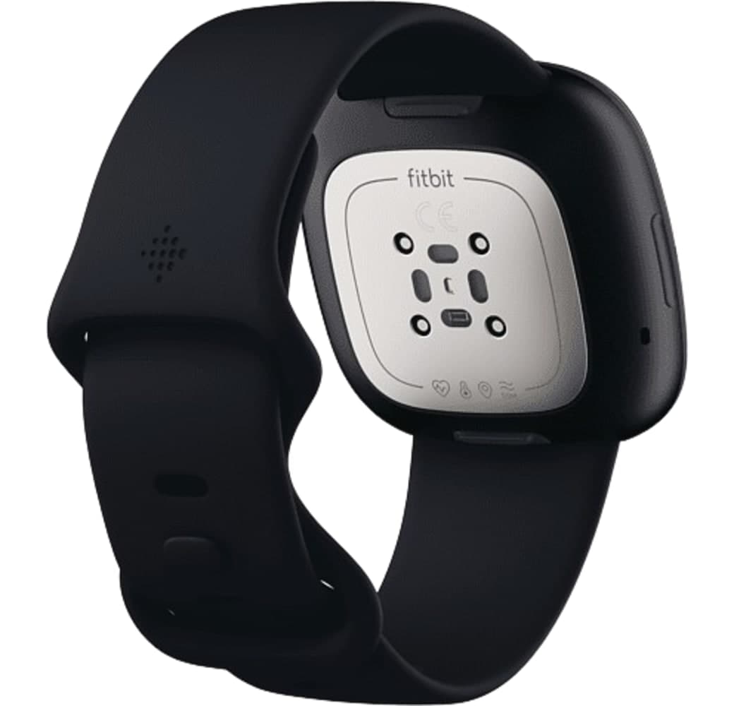 Kohlenstoff und Graphit Fitbit Sense Smartwatch, Stainless steel case, 41mm.4