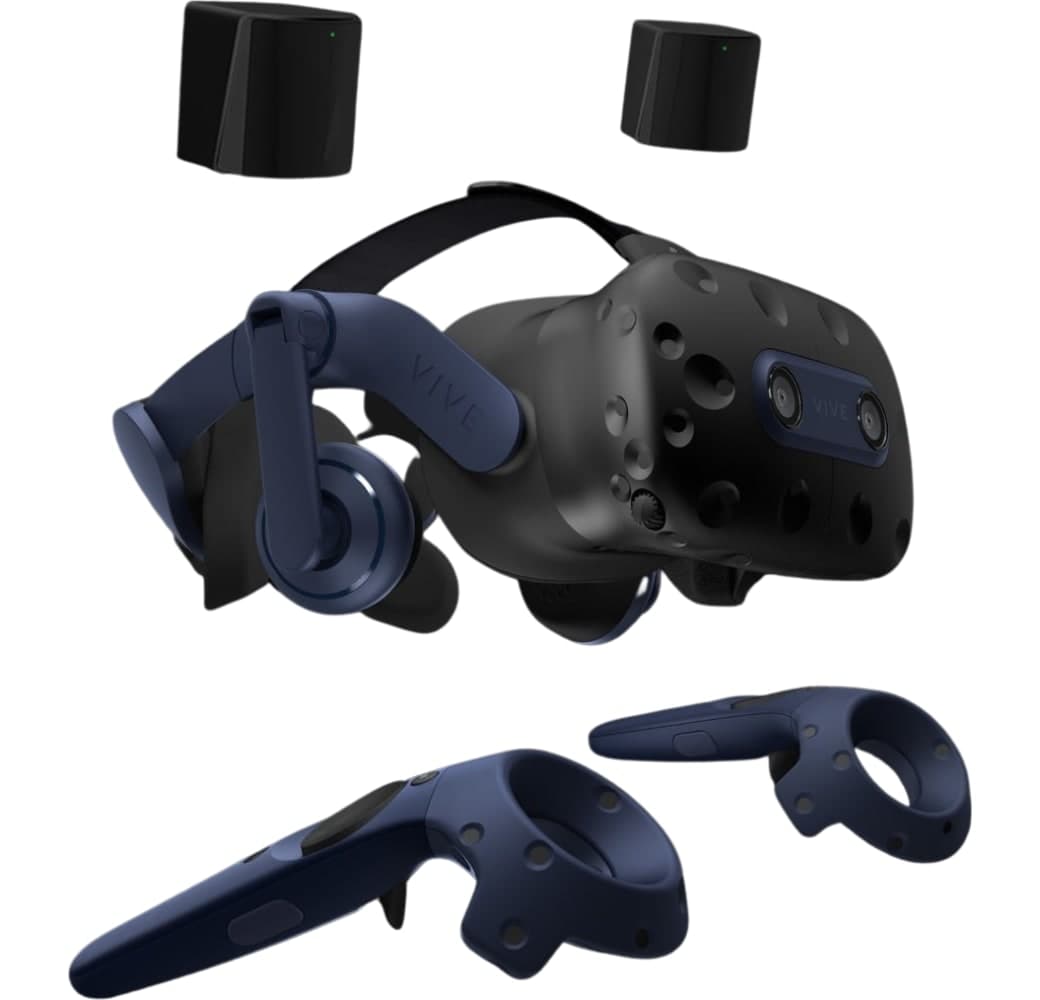Black HTC Vive Pro 2 Full Kit VR Headset.4