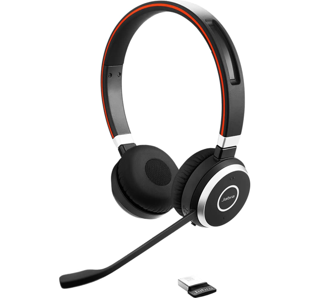 Negro Jabra Evolve 65 UC Estéreo (incluye estación de carga) Auriculares inalámbricos para la oficina.2