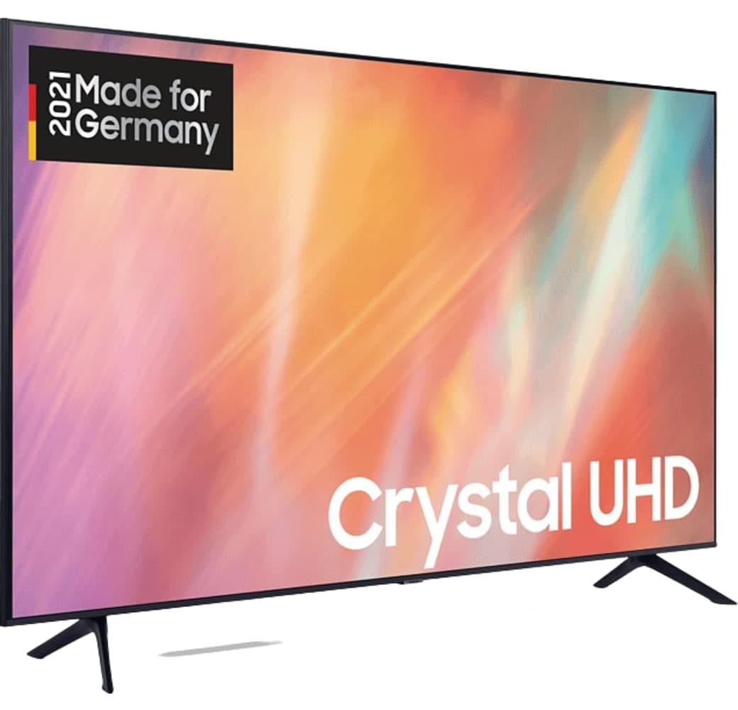 Black Samsung TV 75" 75AU7199 Crystal UHD 4K.2