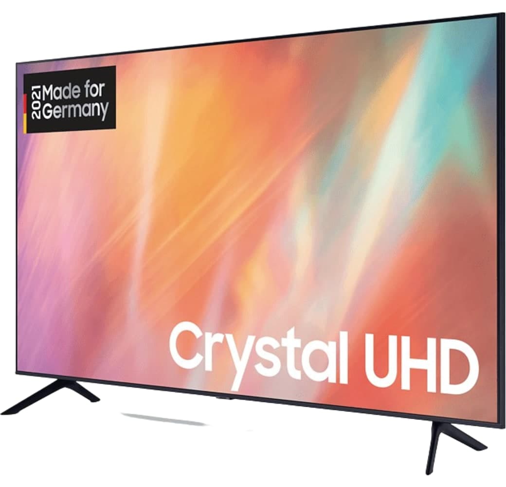 Black Samsung TV 75" 75AU7199 Crystal UHD 4K.3