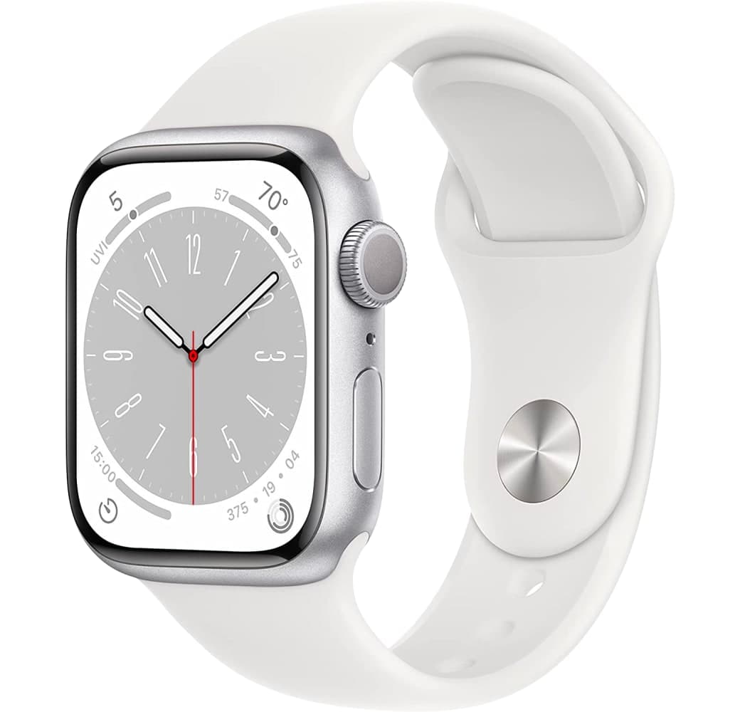 White Apple Watch Series 8 GPS + Cellular, Aluminium Case, 45mm.1