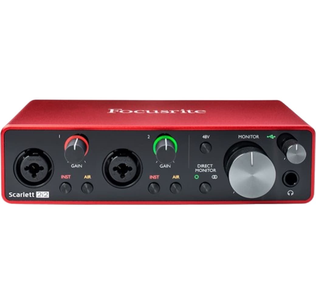 Rot / Schwarz Focusrite Scarlett 2i2 (3. Gen) Audio -Schnittstelle.2
