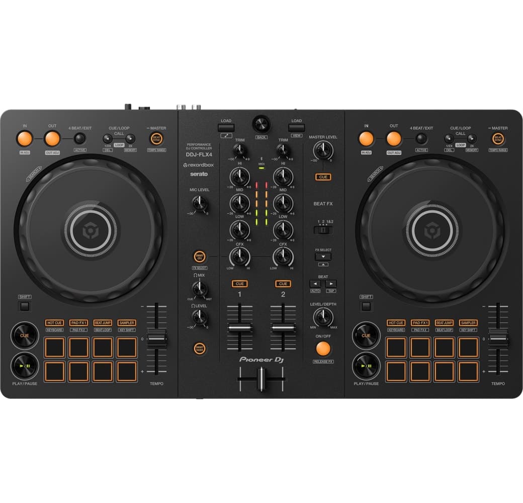 Schwarz Pioneer DDJ-FLX4 DJ-Controller.3