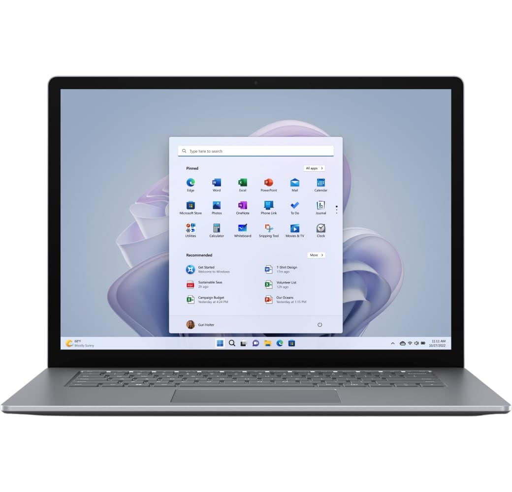 Platinum Microsoft Surface Laptop 5 15" Laptop - Intel® Core™ i7-1255U - 8GB - 256GB SSD - Intel® Iris® Xe Graphics.1