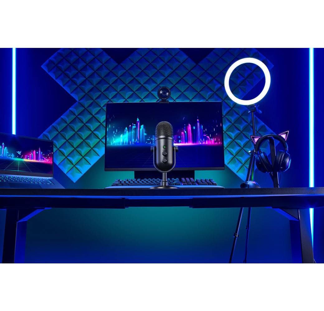 Schwarz Razer Seiren V2 Pro Professionelles Streaming- und Podcast-Mikrofon.5