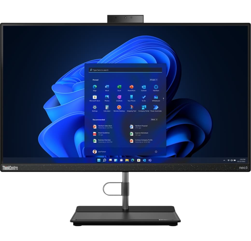 Black Lenovo ThinkCentre neo 30a All-in-One - Intel® Core™ i3-1215U - 8GB - 256GB SSD - Intel® UHD Graphics.1