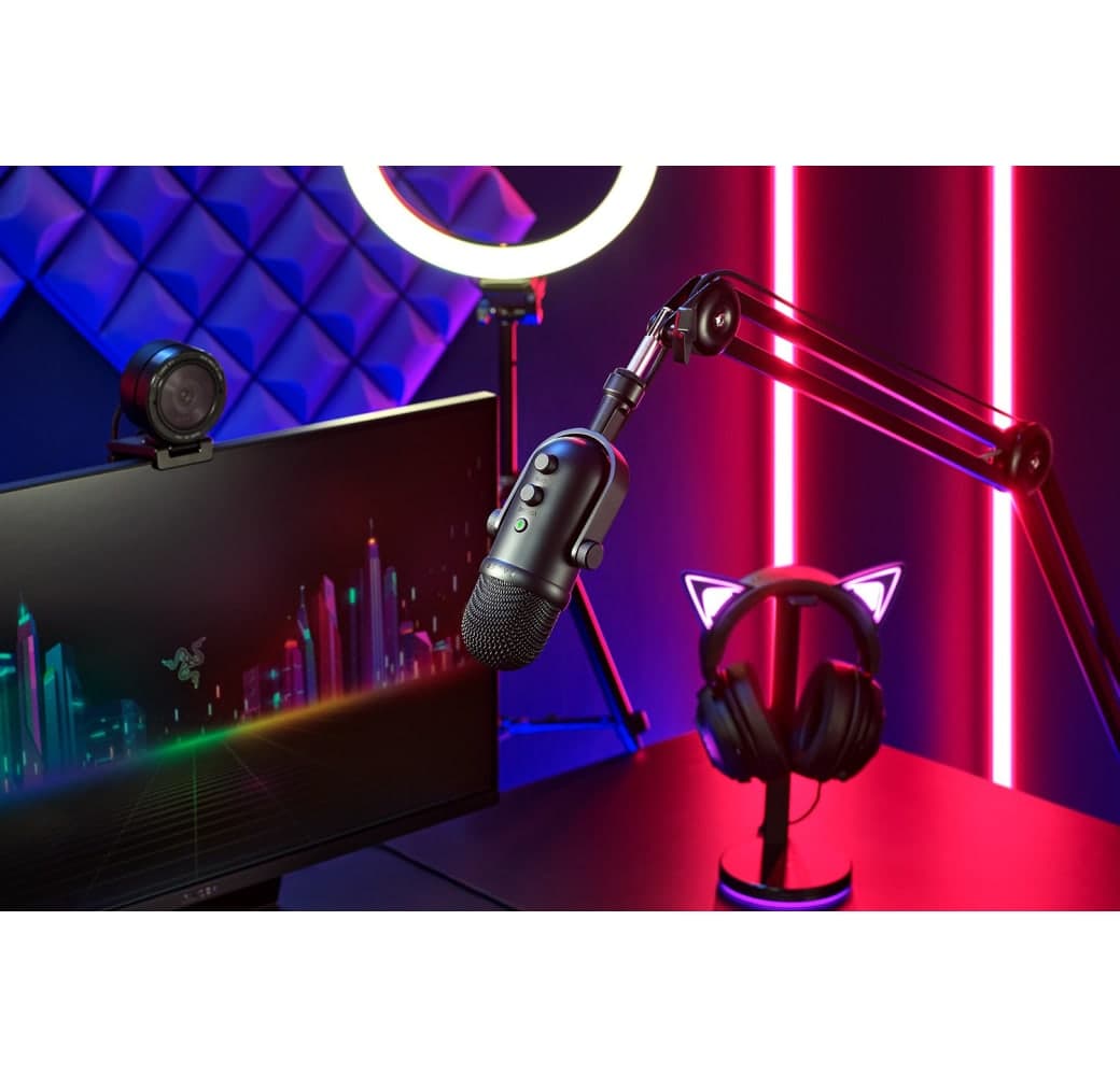 Schwarz Razer Seiren V2 Pro Professionelles Streaming- und Podcast-Mikrofon.6