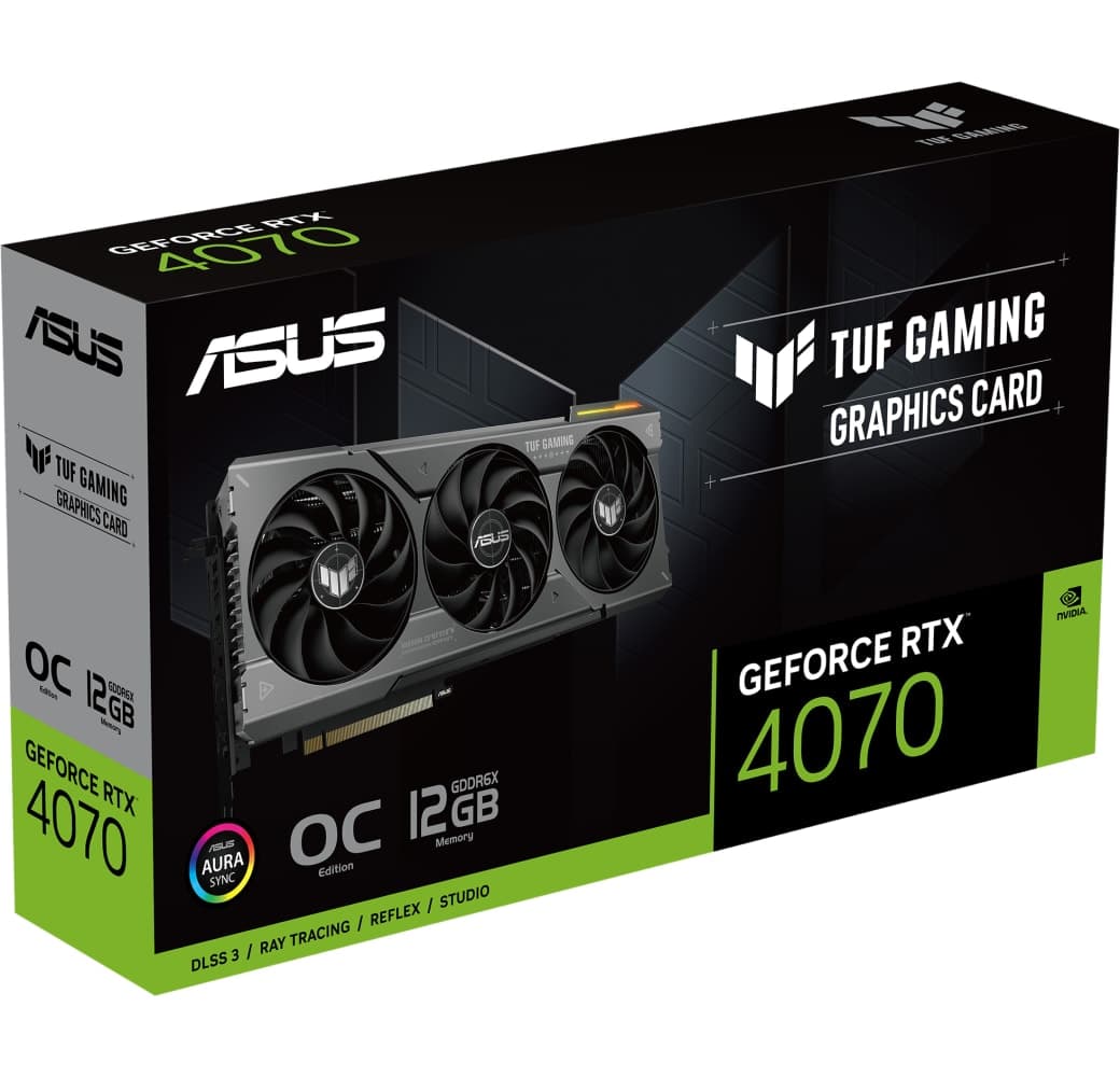 Black Asus TUF Gaming GeForce RTX 4070 12GB Grafikkarte.6