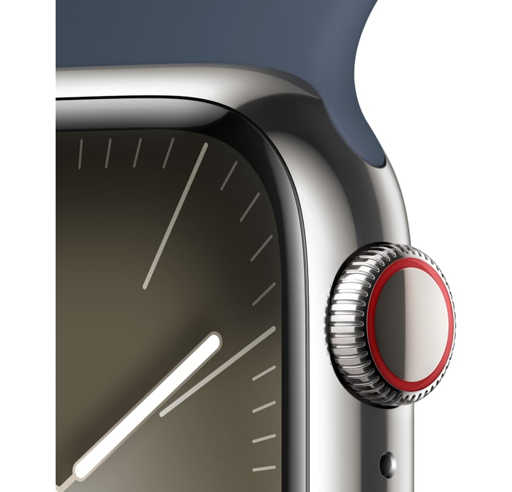 Storm Blue Apple Watch Series 9 GPS + Cellular, Stainless Steel Case, 41mm.3