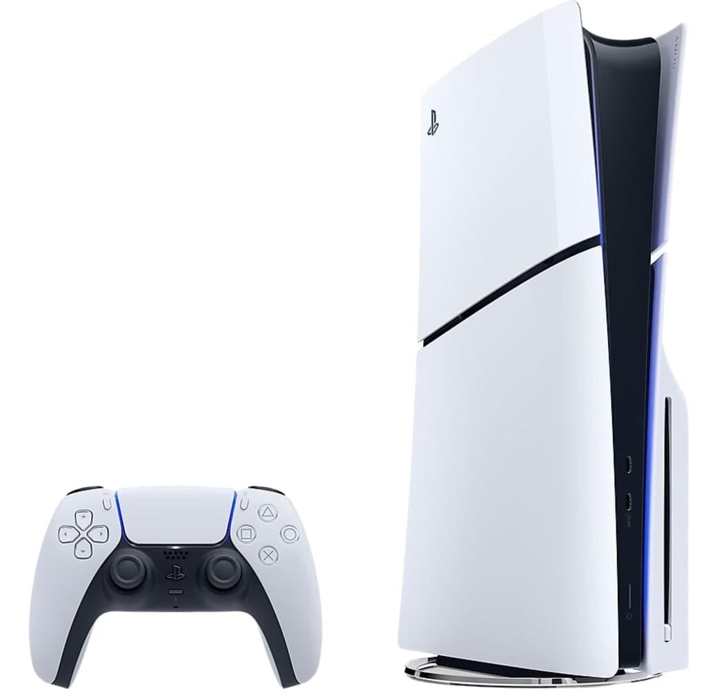 White Sony PlayStation 5 Slim Console.1