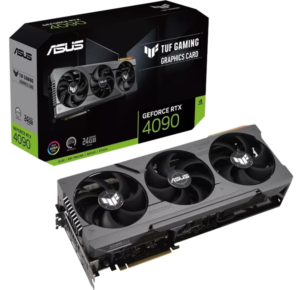 Black ASUS TUF GeForce RTX 4090 24GB Graphics Card.4