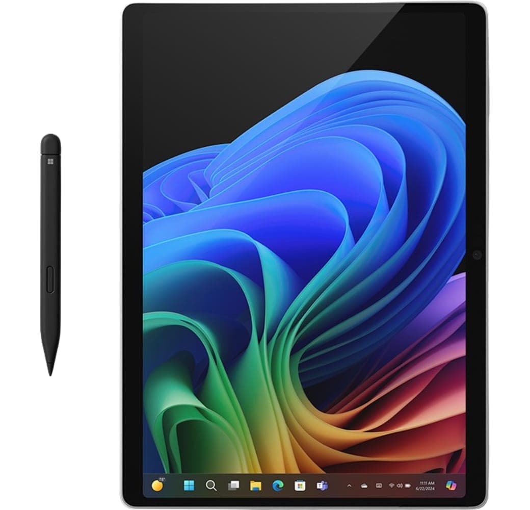 Platinum Microsoft Surface Pro, Copilot+ PC, 13” OLED Touchscreen, Snapdragon® X Elite, 16GB RAM, 512GB SSD, 11. Edition, Platin.3