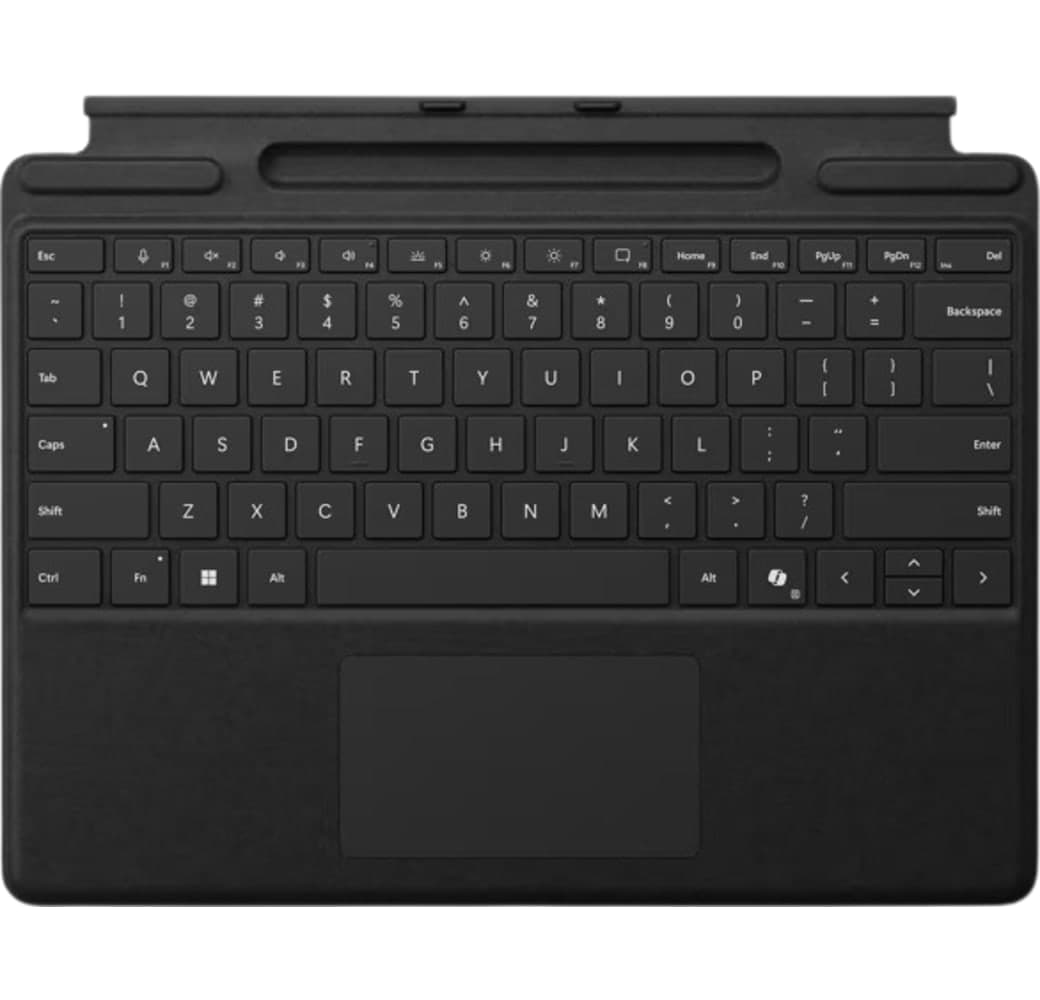 Black Microsoft Surface Pro Keyboard with pen storage & Copilot key.1