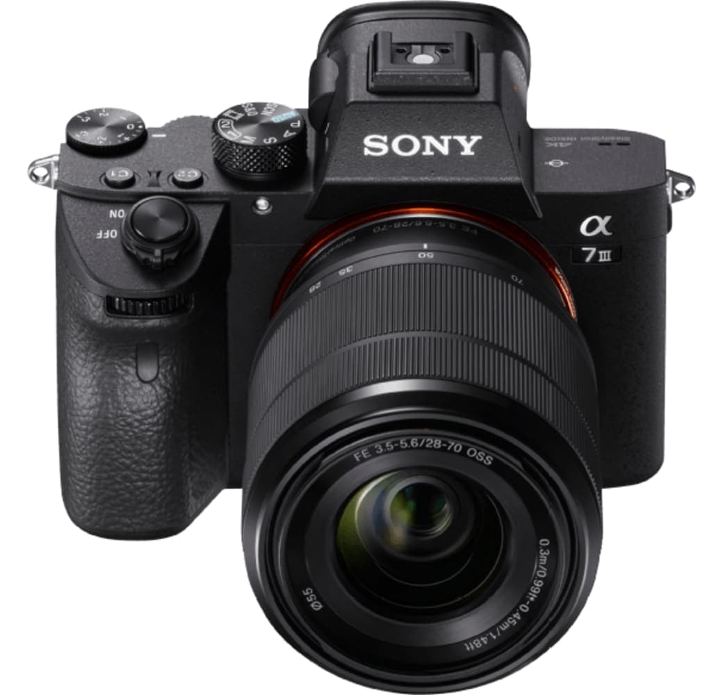 Black Sony Alpha 7 III Camera Kit with FE 28-70 mm f/3.5–5.6 OSS Lens.3