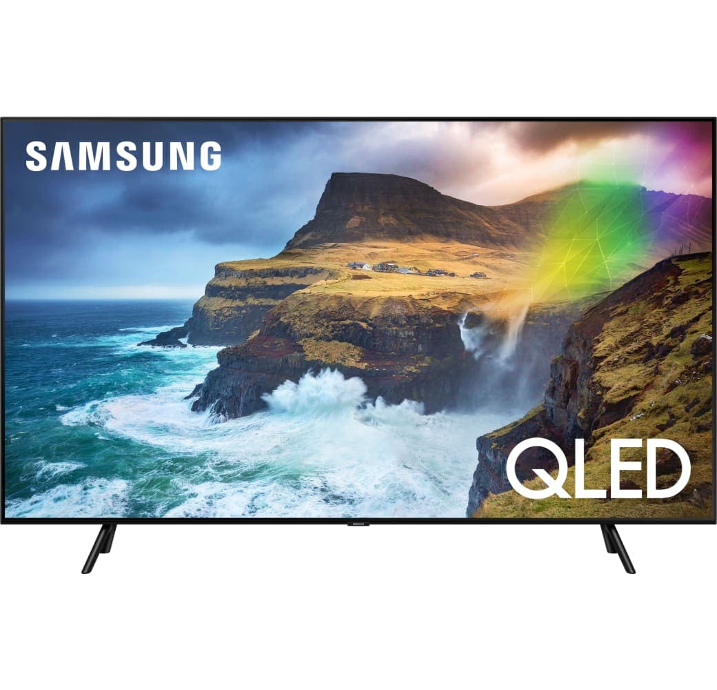 Black Samsung TV 55" Q70R.1