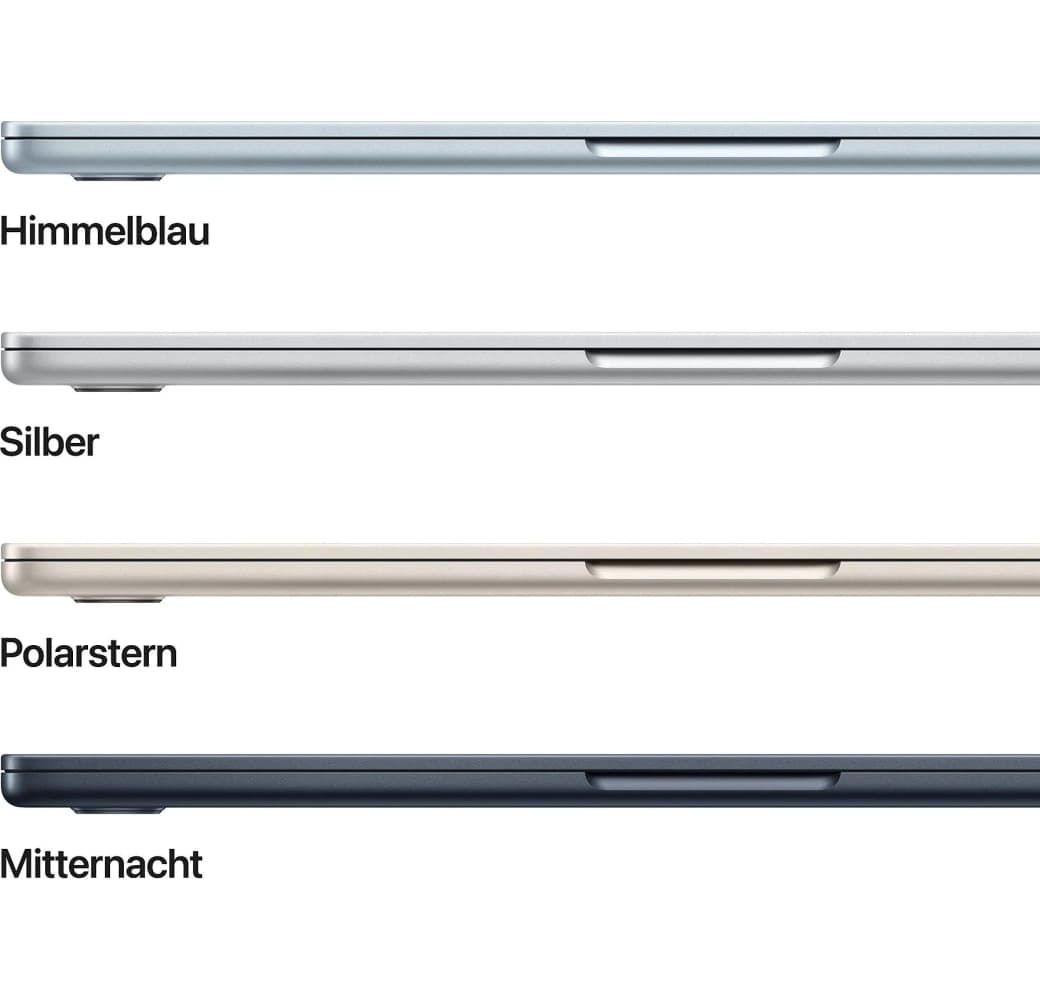 Mitternacht MacBook Air 13" Laptop - Apple M4 - 16 GB - 256 GB SSD - Integrierte 8-Kern-GPU von Apple - Deutsch (QWERTZ).6