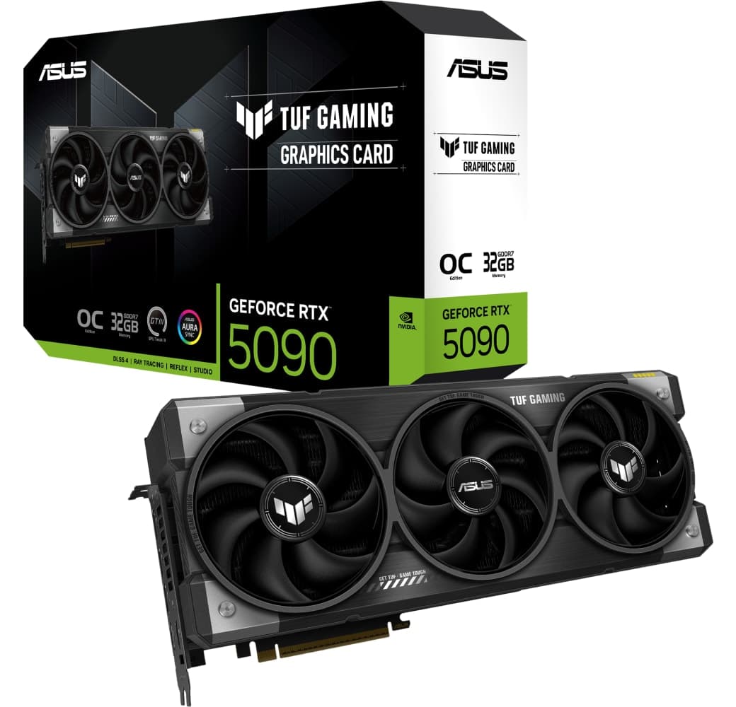 Zwart Graphics Card ASUS GeForce RTX 5090 TUF GAMING OC 32GB GDDR7.1