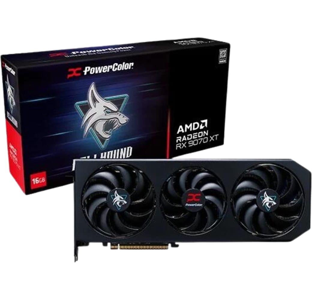 Zwart Graphics Card PowerColor Hellhound AMD Radeon™ RX 9070 XT 16GB GDDR6.1