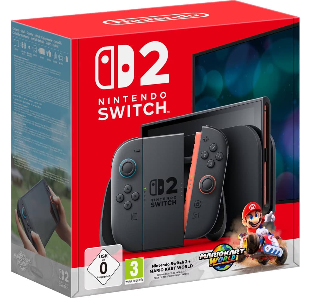 Schwarz Nintendo Switch 2 + Mario Kart World Bundle.1