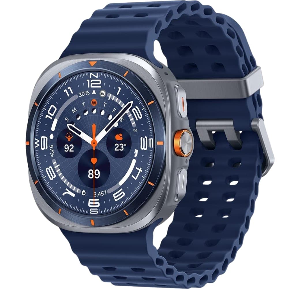 Titanblau Samsung Galaxy Watch Ultra (2025) LTE Smartwatch, Titangehäuse, 47 mm.1