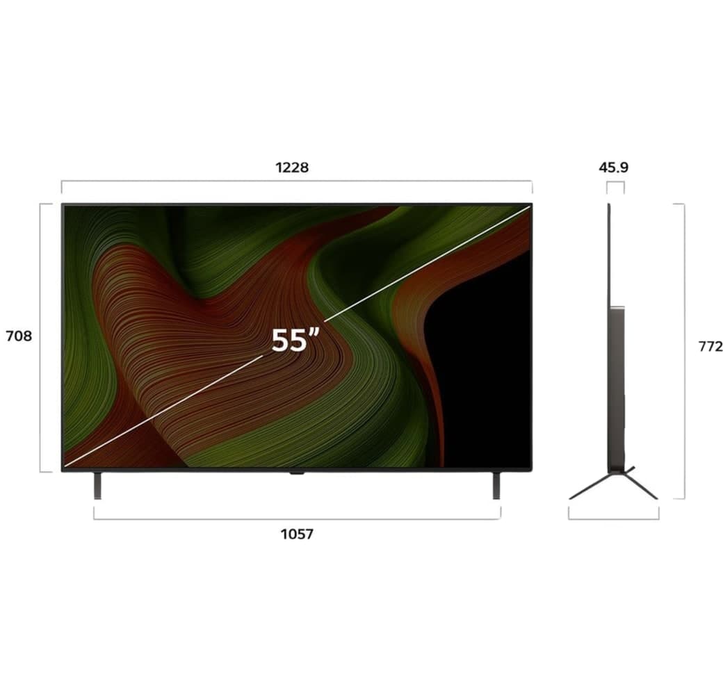 Schwarz LG OLED55B59LA.AEUD - 55" OLED Smart TV B5 4K.5