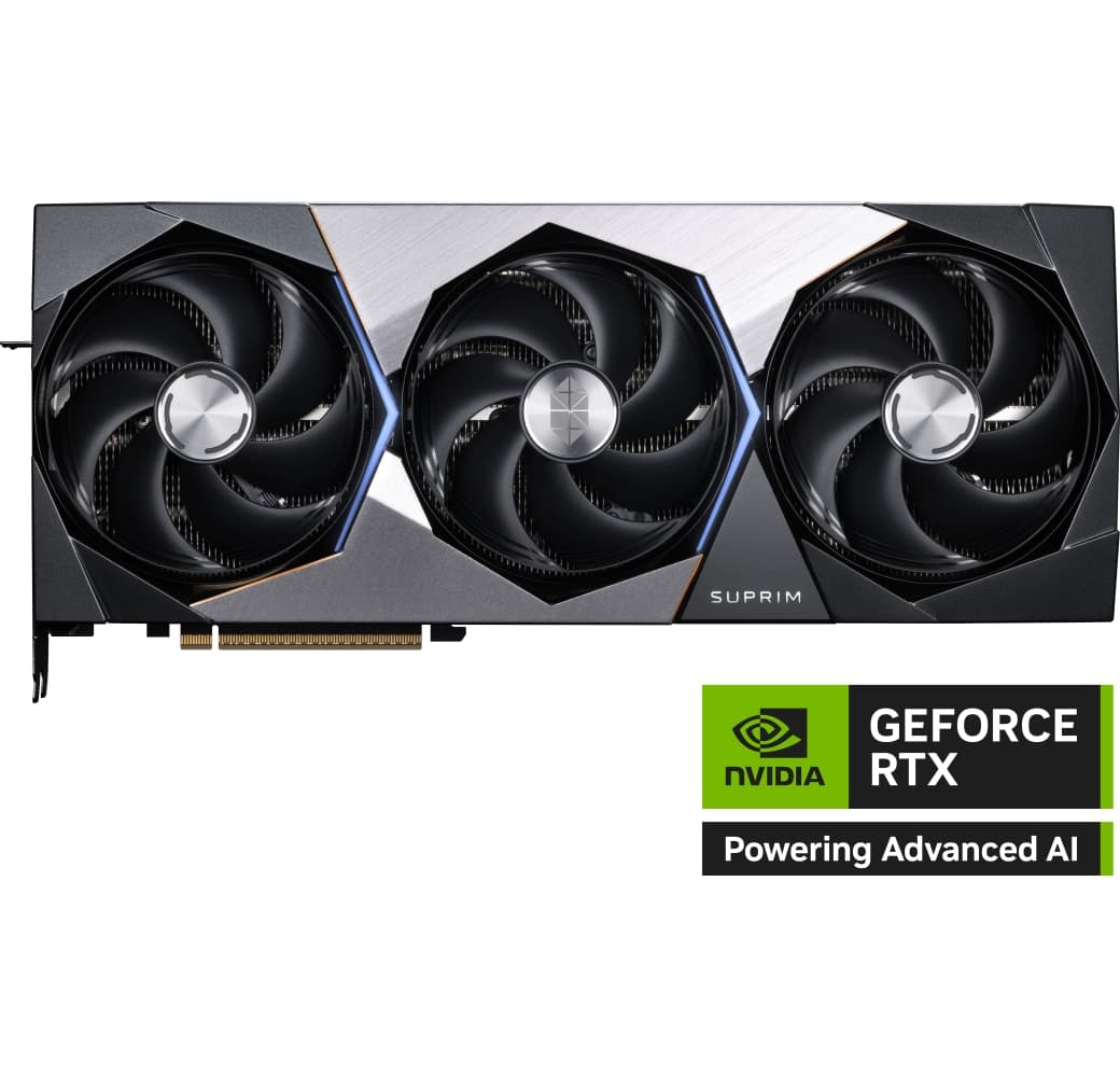 Black MSI GeForce RTX 5090 SUPRIM SOC 32GB GDDR7 grafische kaart.4