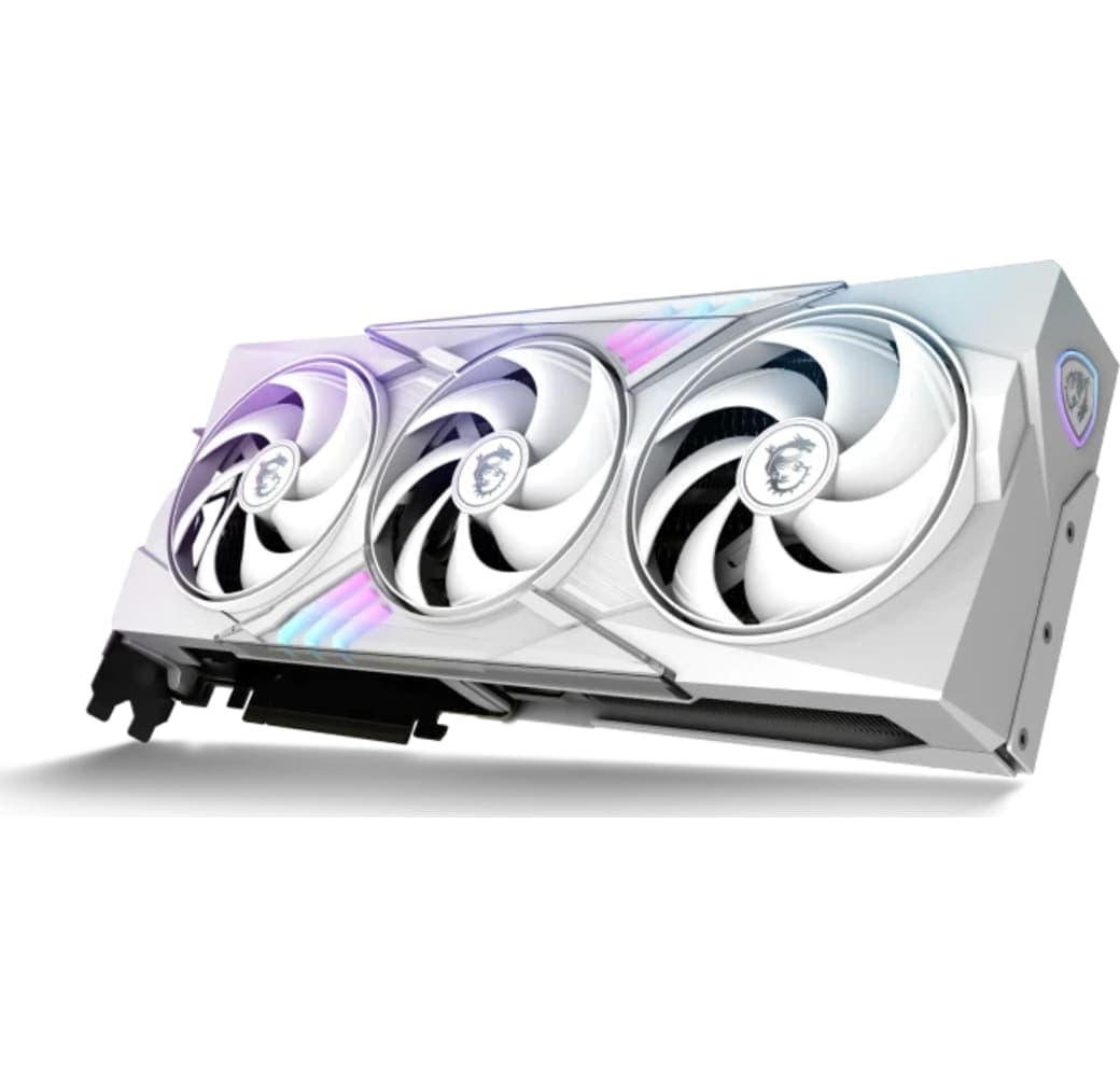 White MSI GeForce RTX 5070 12G GAMING TRIO OC grafische kaart.2