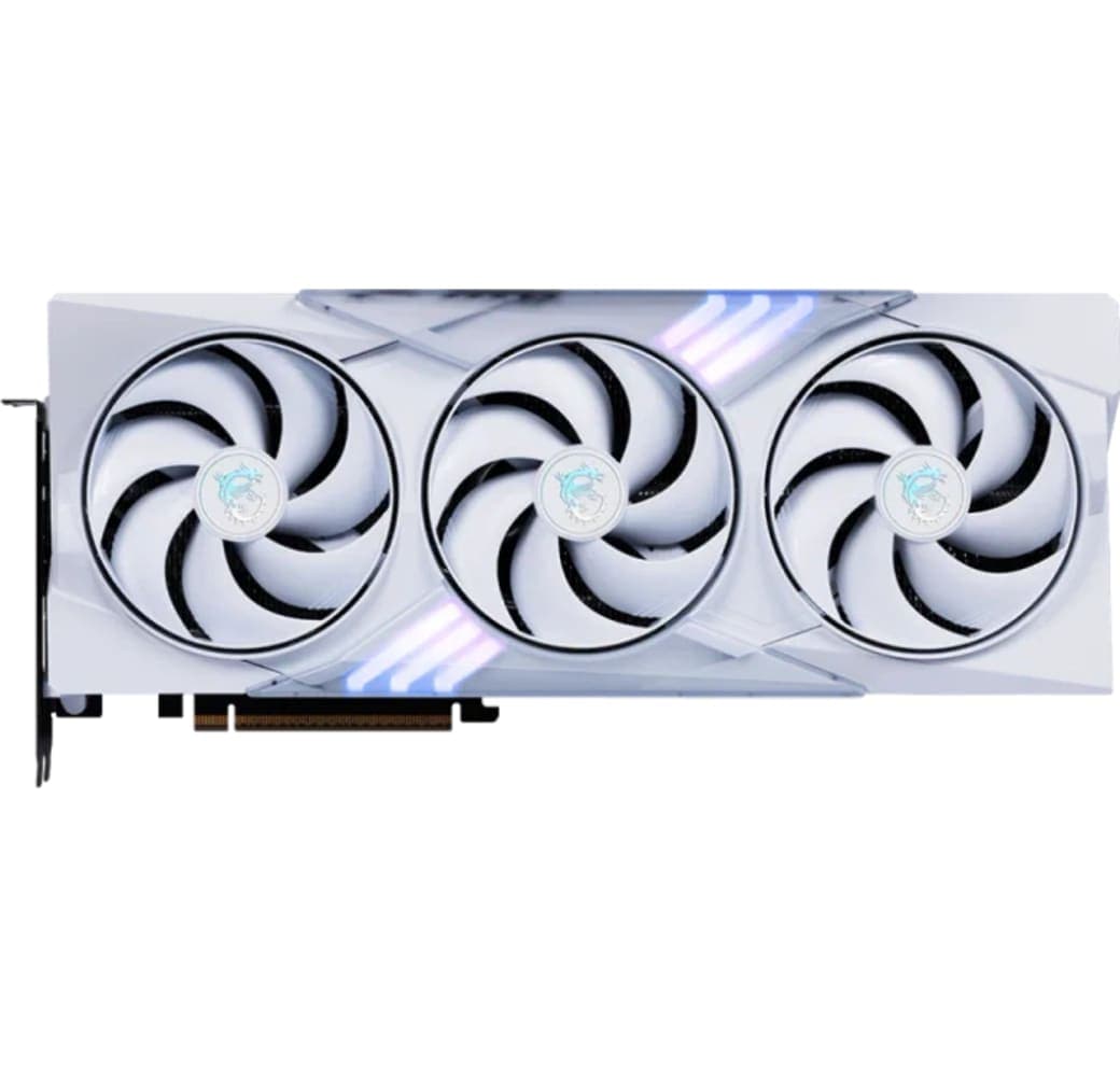 White MSI GeForce RTX 5070 12G GAMING TRIO OC grafische kaart.4