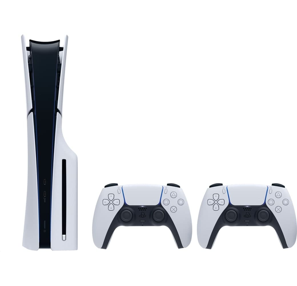 Weiß Sony PlayStation 5 Slim mit Laufwerk - 2x DualSense® Wireless-Controller Bundle.2