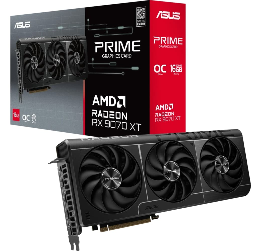 Schwarz ASUS PRIME RX 9070 XT Grafikkarte.1