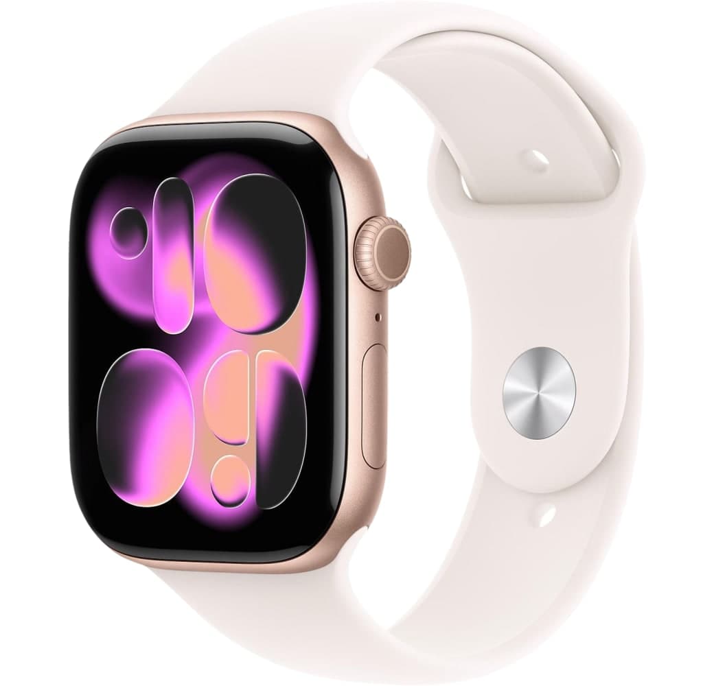 Roségold Apple Watch Series 11 GPS, Aluminiumgehäuse, 42 mm.1